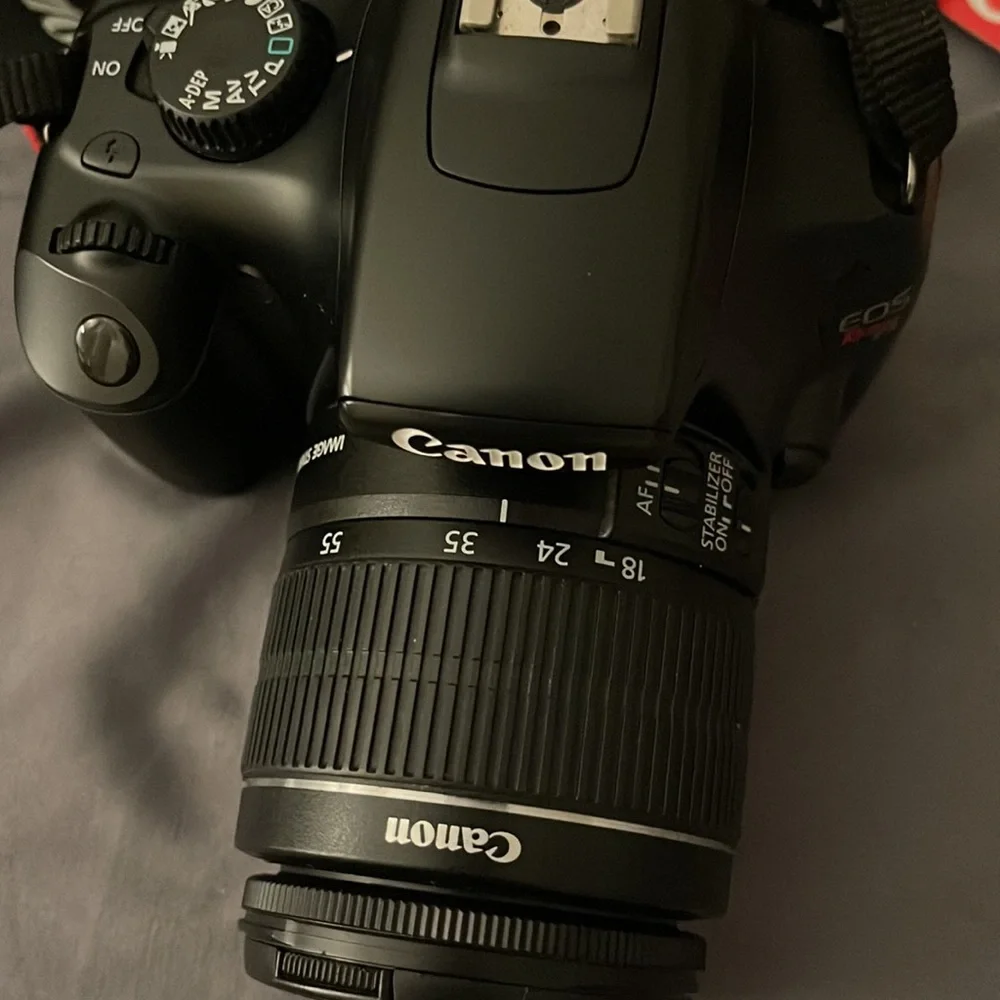 TOTAL CAMERA PACKAGE INCLUDES CANON T3 REBEL CAMERA, TELEPHOTO LENSE AND BAG